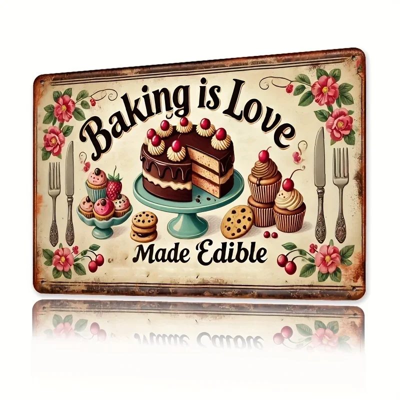 Kitchen Baking Tins - Oda Dekoru Vintage Baking is Love