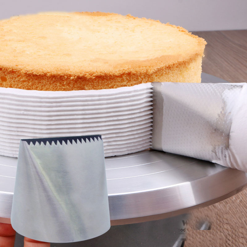 Kitchen Baking Decor - Ekstra büyük paslanmaz çelik kek dekorasyon