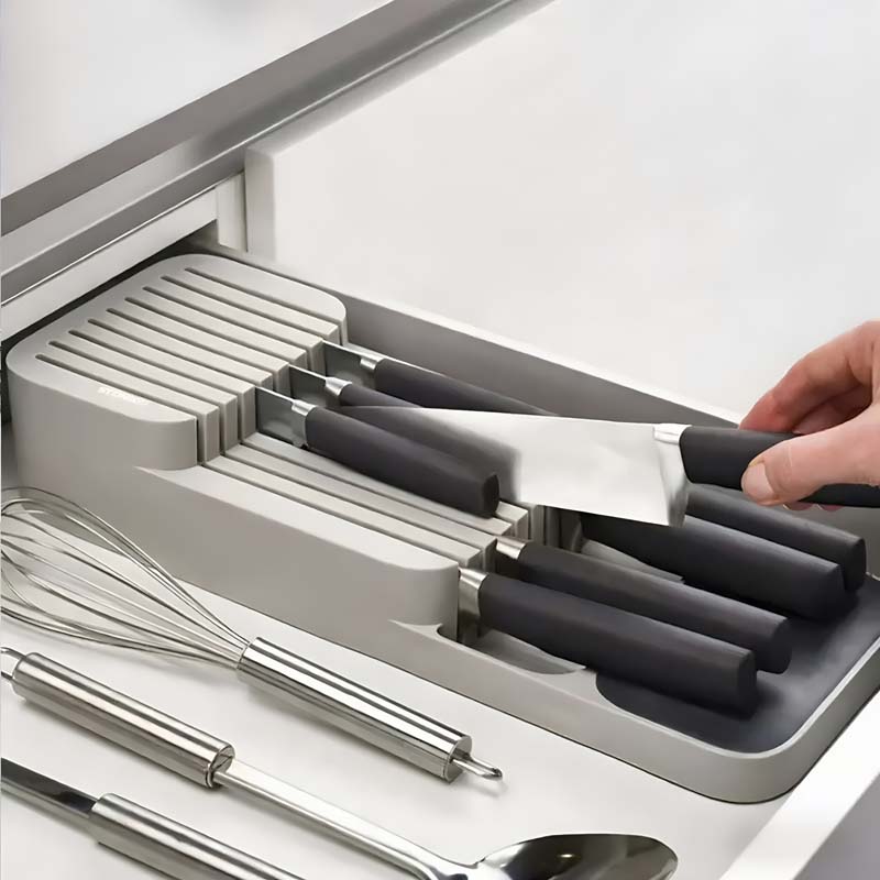 Kitchen Baking Tins - Pratik Çekmeceli Bıçak Saklama Kutusu -