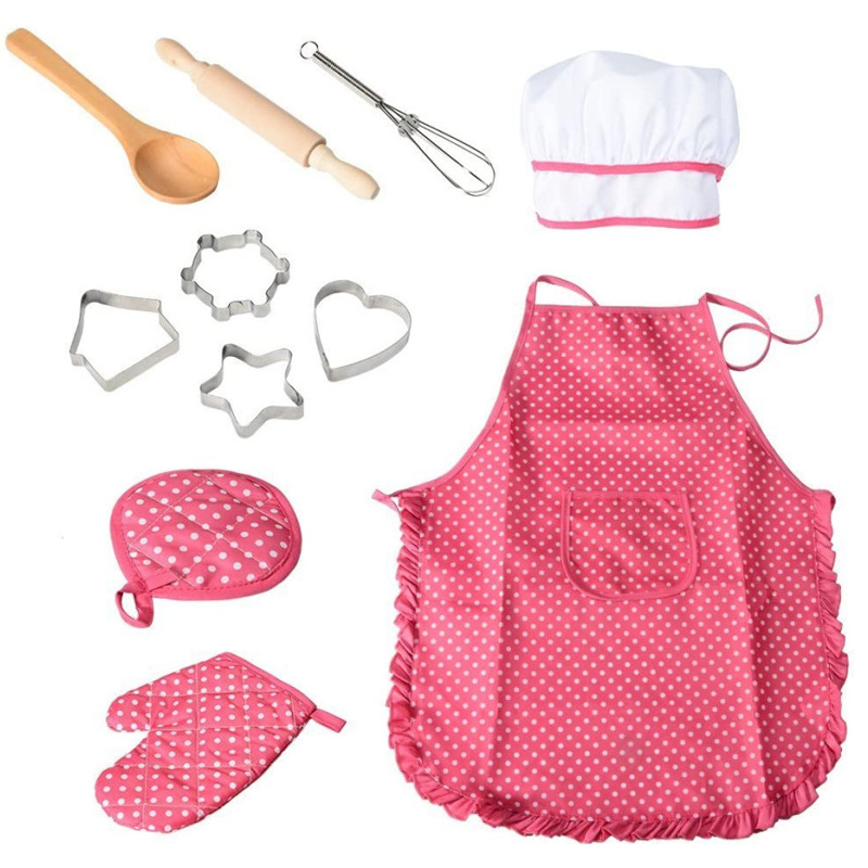 Baking Kitchen Set Up - 11 adet çocuklar pişirme önlük şef