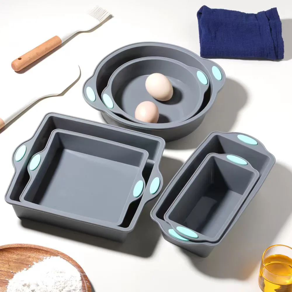 Kitchen Baking Store - Gri Isıya dayanıklı Silikon Kek Kalıp