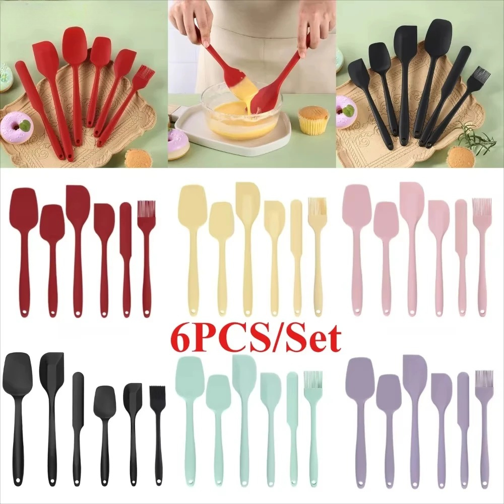 Baking Kitchen Set Up - 6 Parça Silikon Spatula Seti, Tek