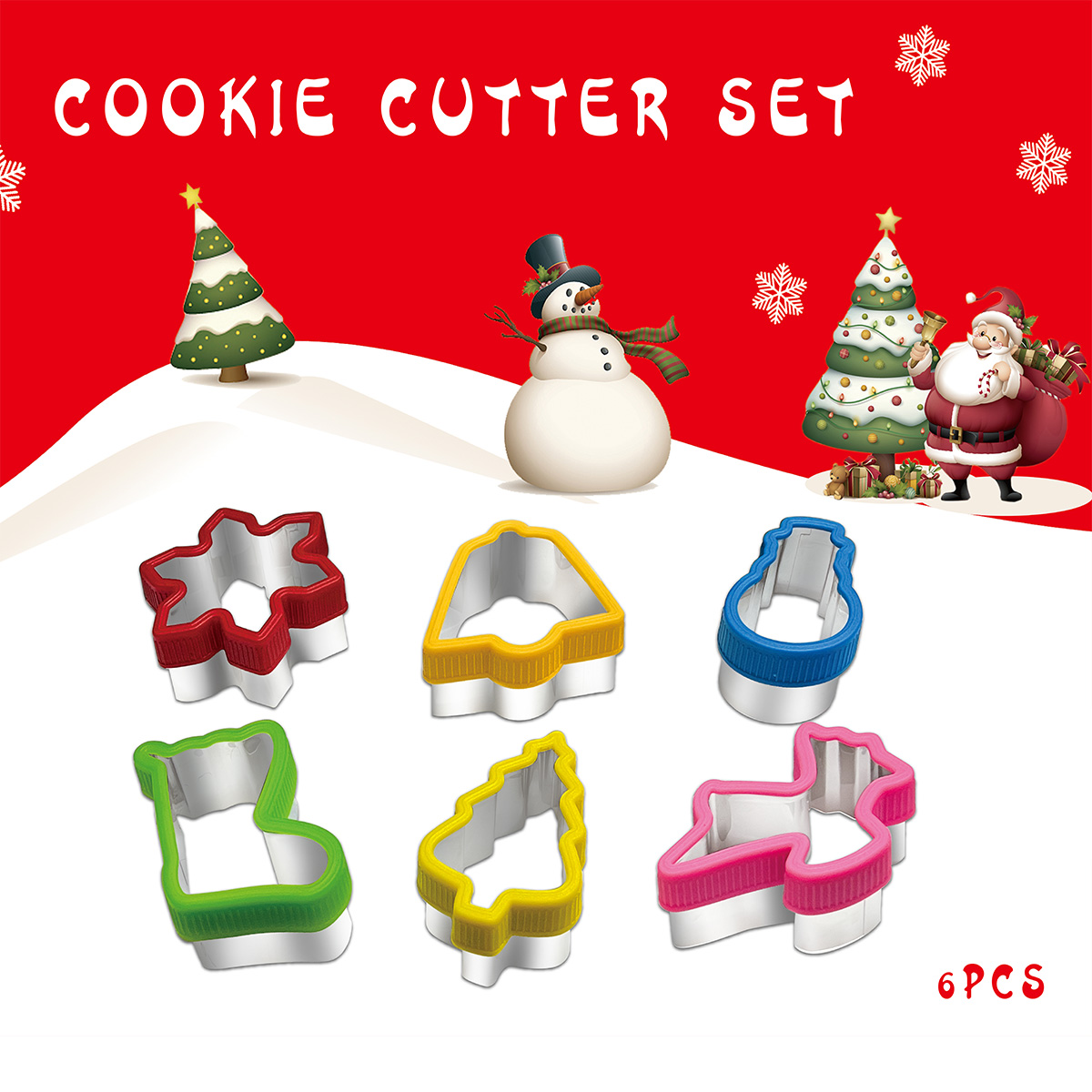 Kitchen Baking Set - Noel çerez kesme el çantası 6