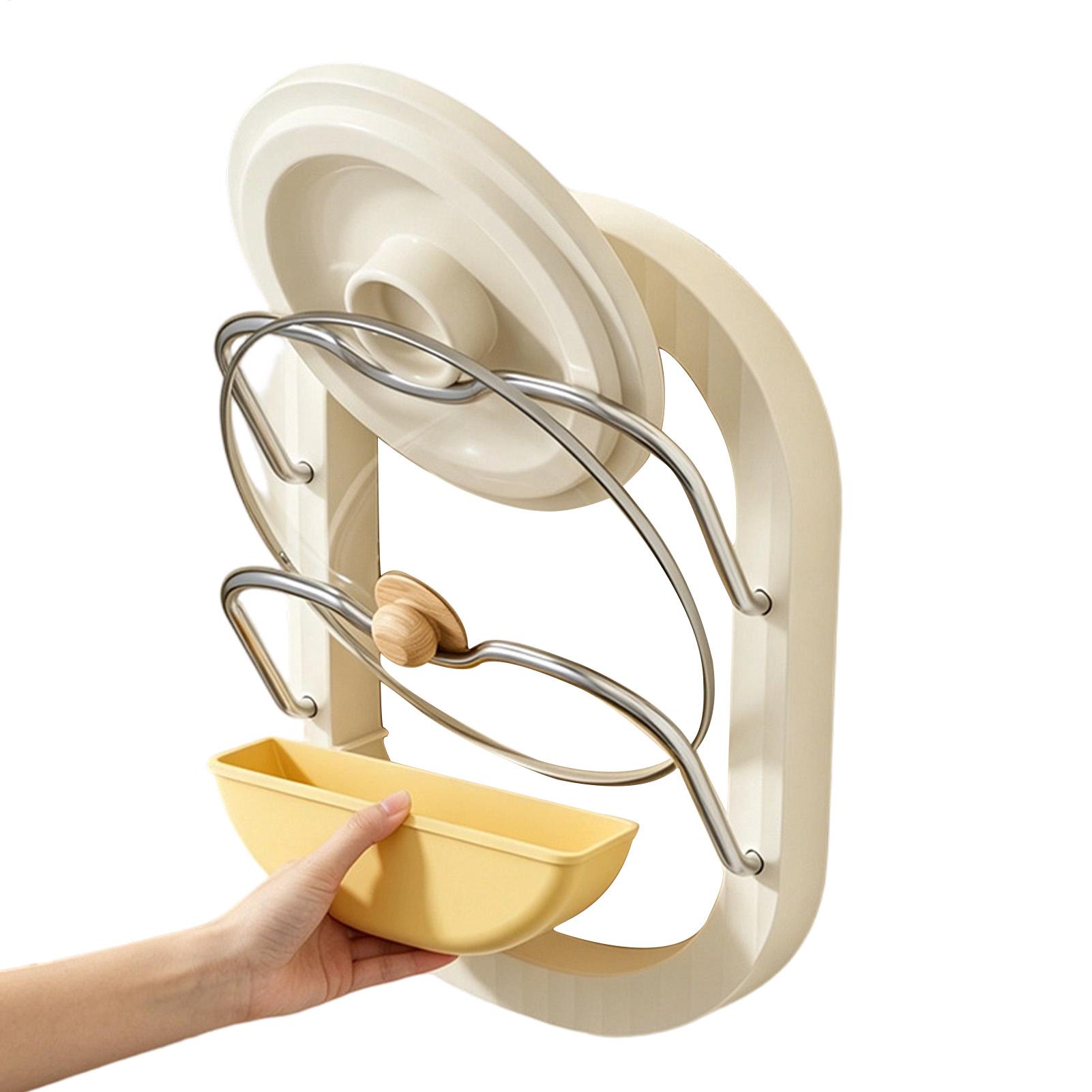 Kitchen Baking Drawer - Tencere kapağı rafı 2 katmanlı duvara