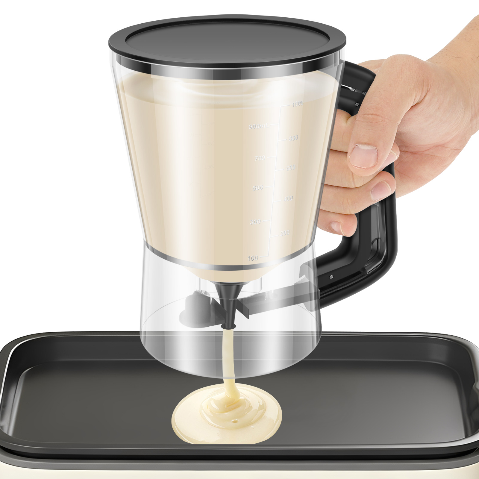 Kitchen Baking Blender - 900/1000ml Krep Hamuru Dağıtıcısı Hamur Ayırıcı