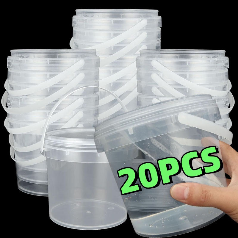 Kitchen Baking Tray Organizer - Plastik Yuvarlak Kilitlenebilir Saklama Kutusu Bal