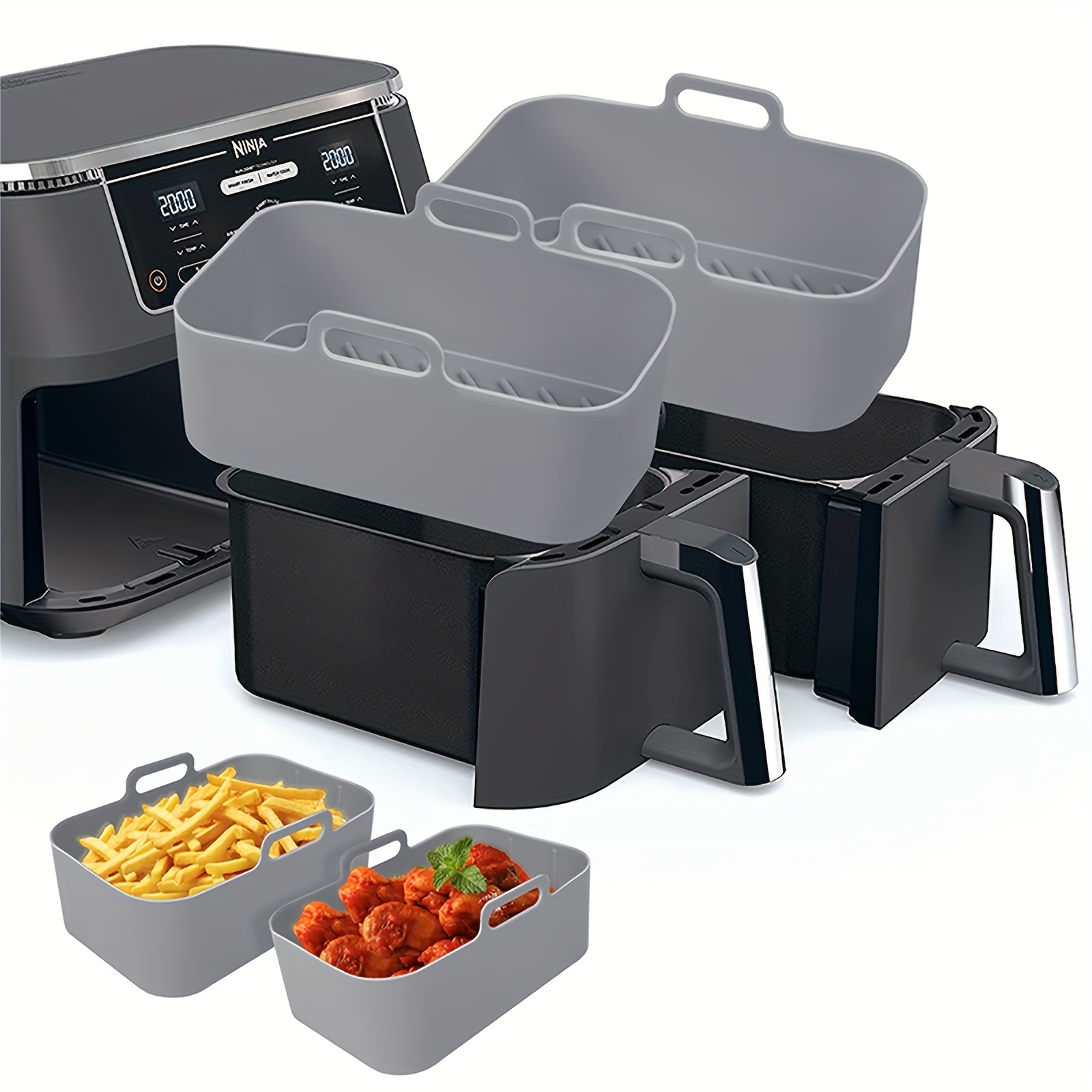 Kitchen Baking Oven - 1/2 adet hava fritöz silikon tepsi