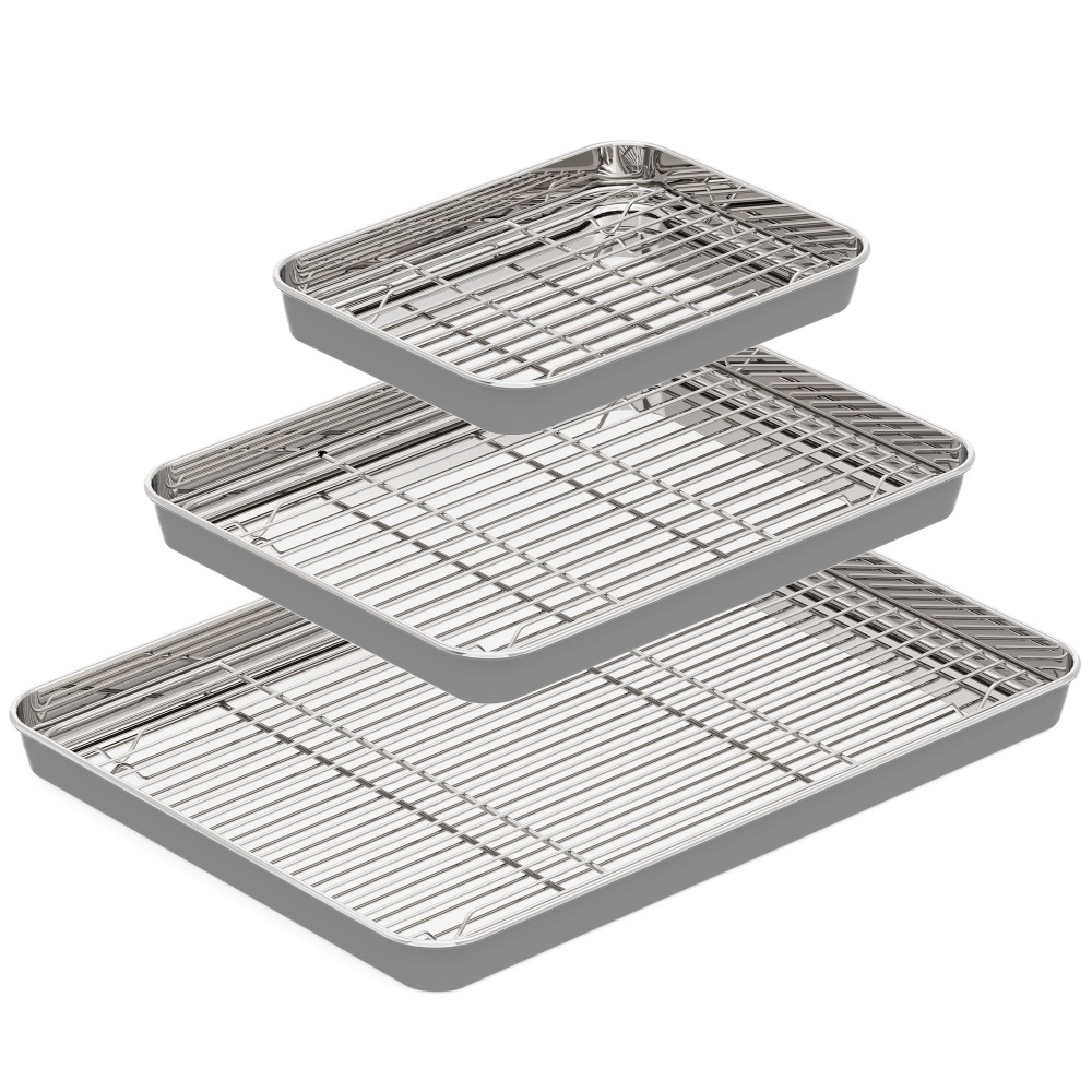 Kitchen Baking Tray Rack - Tel Raflı Paslanmaz Çelik Fırın Tepsisi,