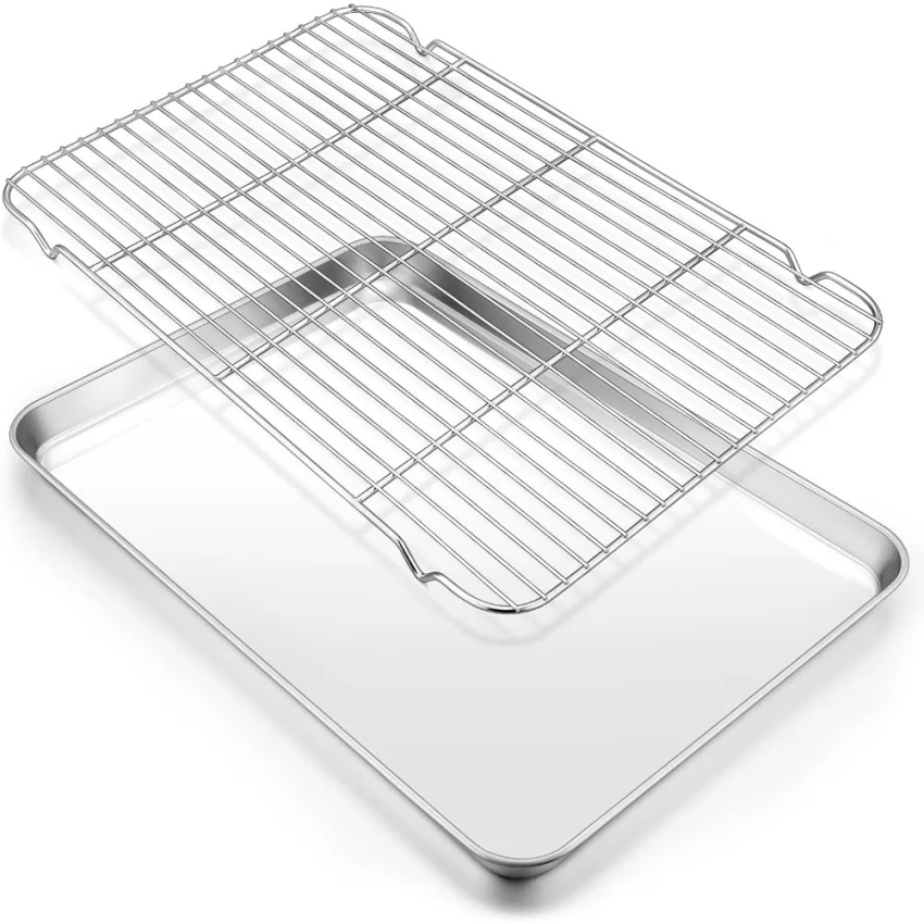 Kitchen Baking Tray Rack - 304 Paslanmaz Çelik Fırın Tepsisi Seti,