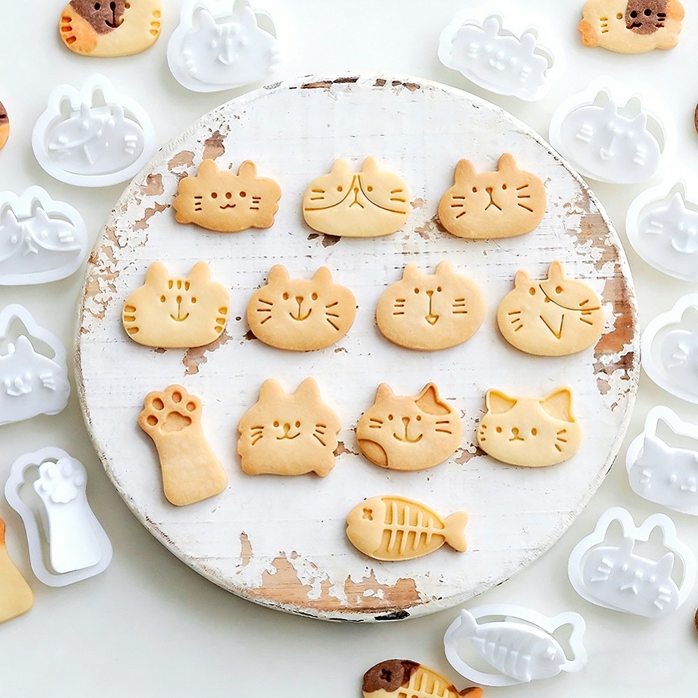 Kitchen Baking Store - Sevimli Kedi Yavrusu Kendin Yap Damgalı