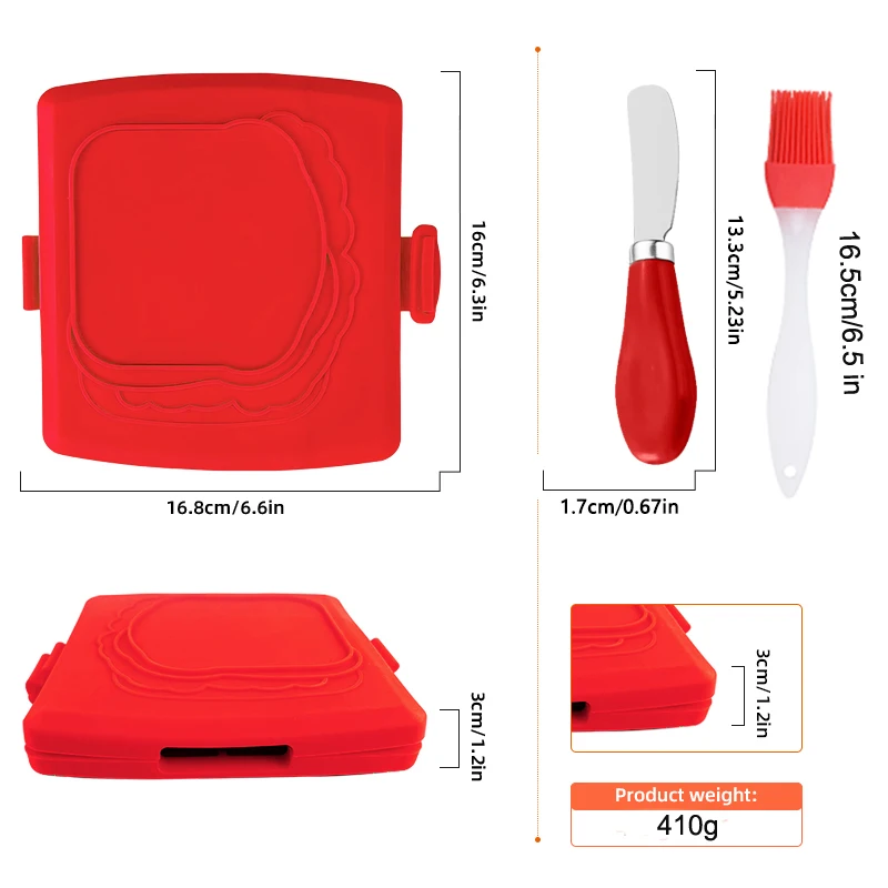 3'lü Paket Gıda Sınıfı Sandviç - Kitchen Baking Set incelemesi ve fiyatı