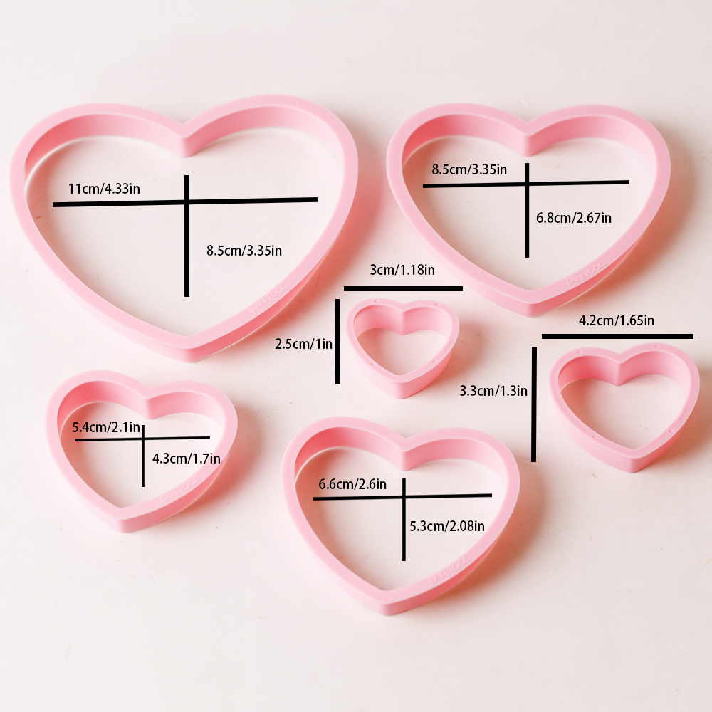 1 takım/3 takım Pembe Kalp Yıl - Kitchen Baking Set incelemesi ve fiyatı