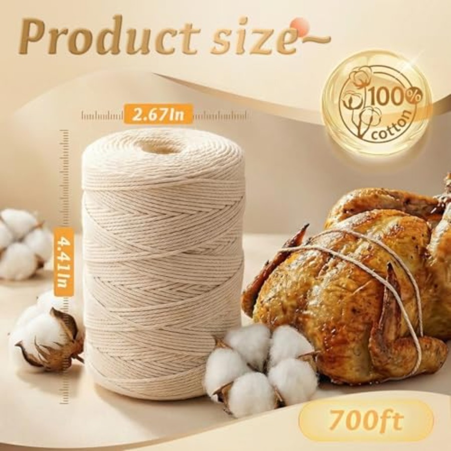 %100 Pamuklu Kasap İpi 2mm Gıd - Kitchen Baking Twine incelemesi ve fiyatı