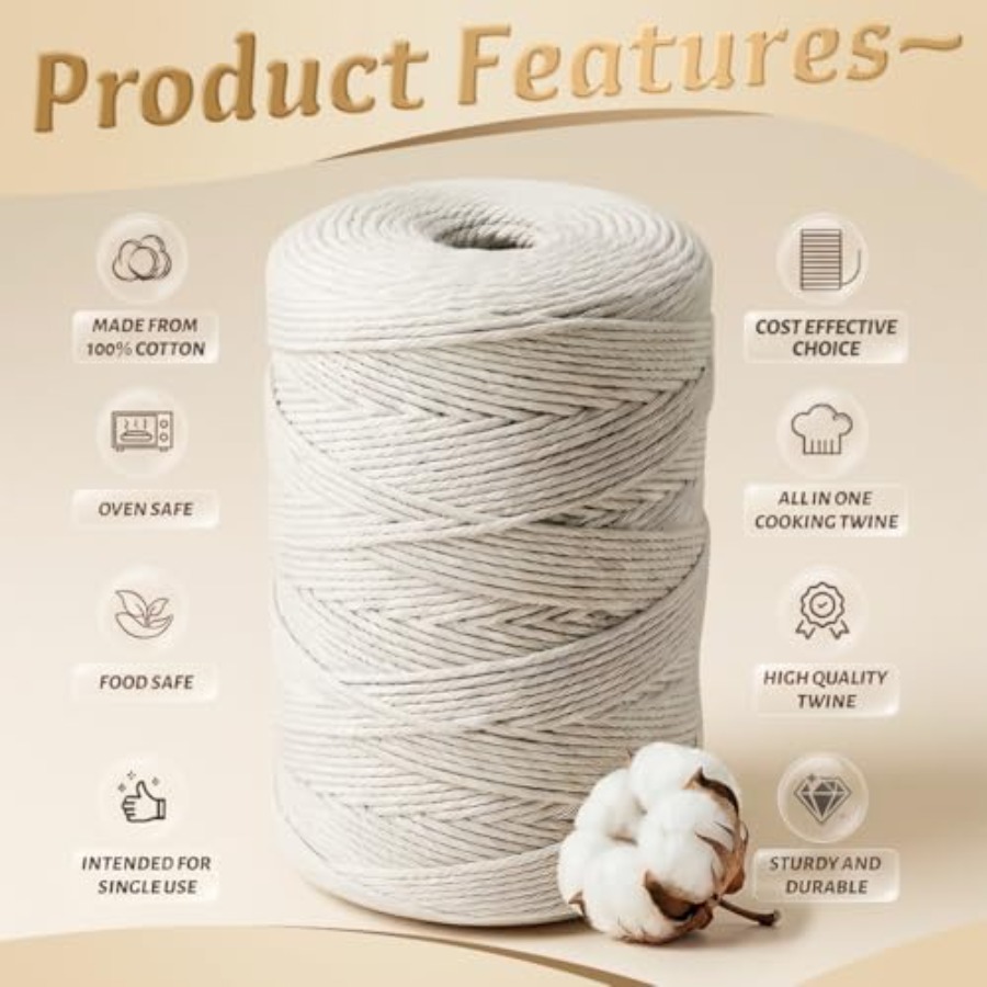 %100 Pamuklu Kasap İpi 2mm Gıd - Kitchen Baking Twine incelemesi ve fiyatı