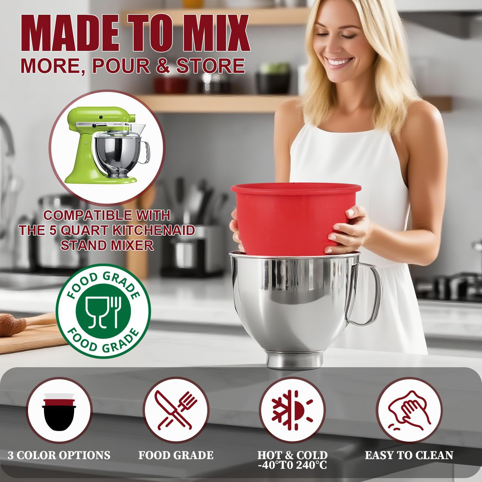 24cm Silikon Blender Sıçrama Ö - Kitchen Baking Blender incelemesi ve fiyatı