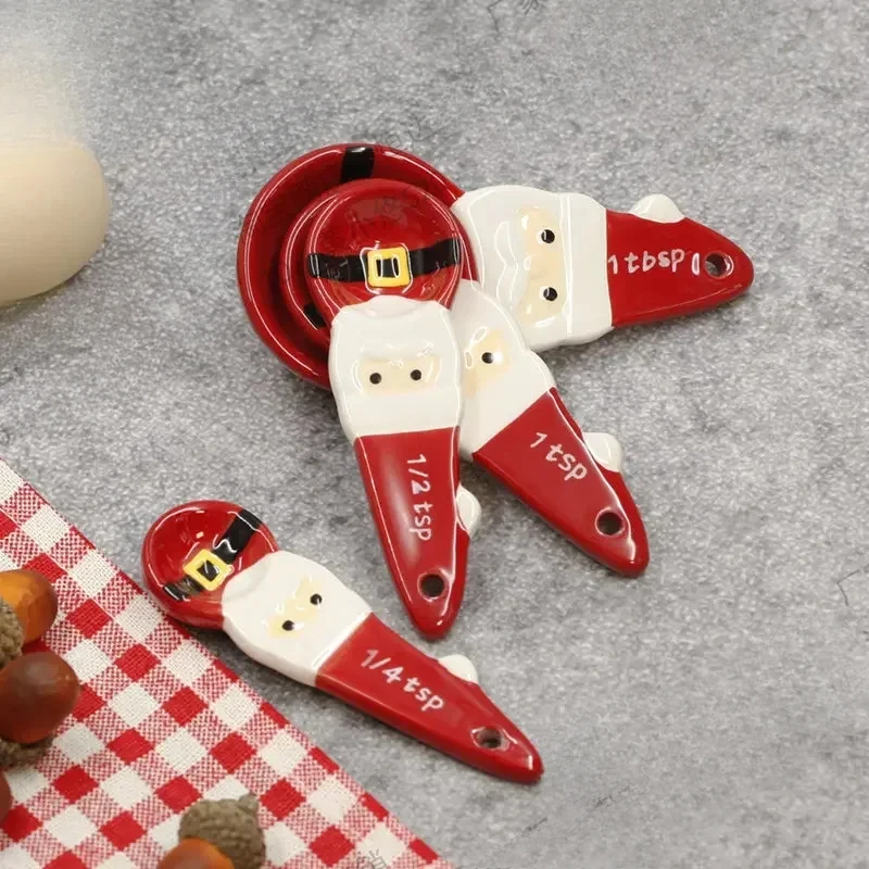 4 adet Noel Ölçüm Kaşık Seti,  - Kitchen Baking Gifts incelemesi ve fiyatı