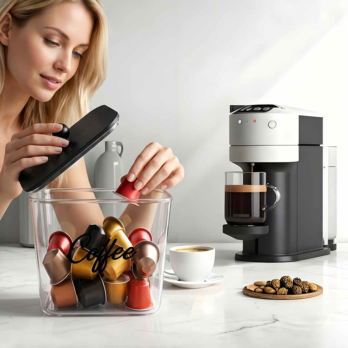 Kapaklı Kahve Kapsülü Tutucu P - Kitchen Baking Tins incelemesi ve fiyatı