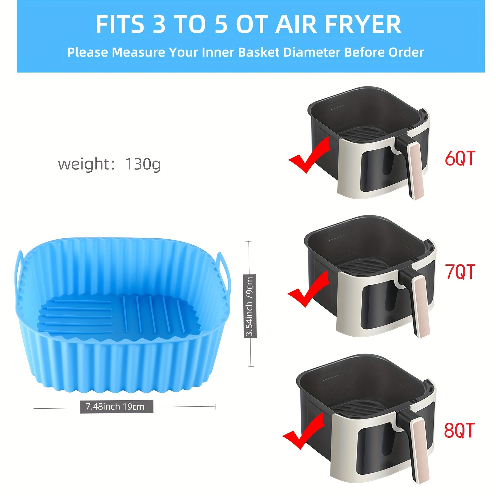 1 kare silikon hava fritöz ast - Kitchen Baking Oven incelemesi ve fiyatı