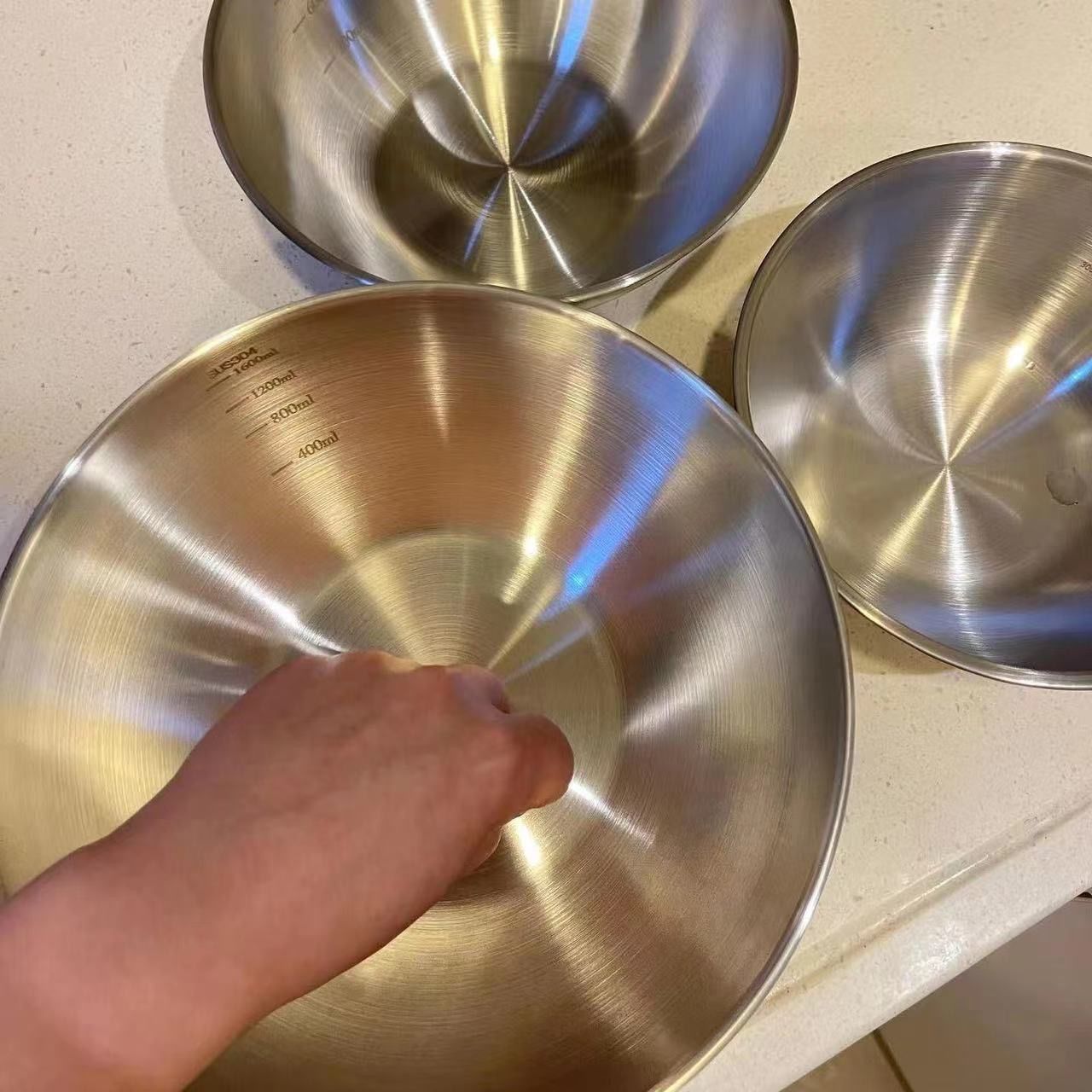 1-3 Paslanmaz Çelik Kase Seti, - Kitchen Baking Set incelemesi ve fiyatı