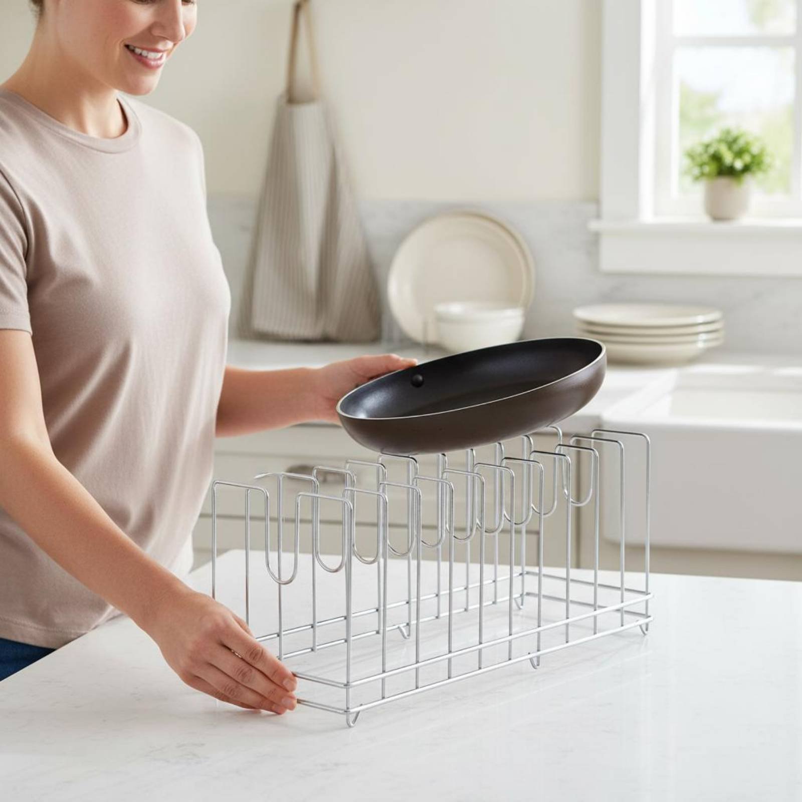 Pizza Tavası Rafı Yer Tasarruf - Kitchen Baking Tray Rack incelemesi ve fiyatı