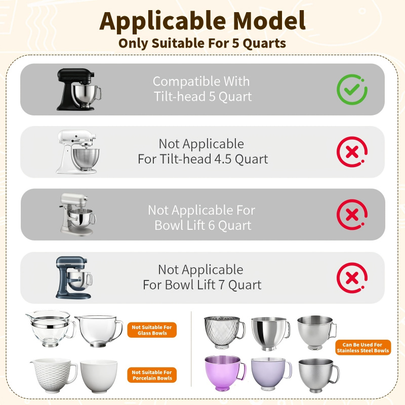 5 litrelik mikserler için katl - Baking Kitchen Set Up incelemesi ve fiyatı
